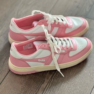 Gola Women's Pink and White Casual Sneakers